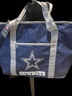 NFL Dallas Cowboys Navy and Gray Logo Tote Insulated